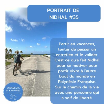 Portrait #35 - Nidhal - Au coeur de la culture tahitienne à travers un métropolitain cover