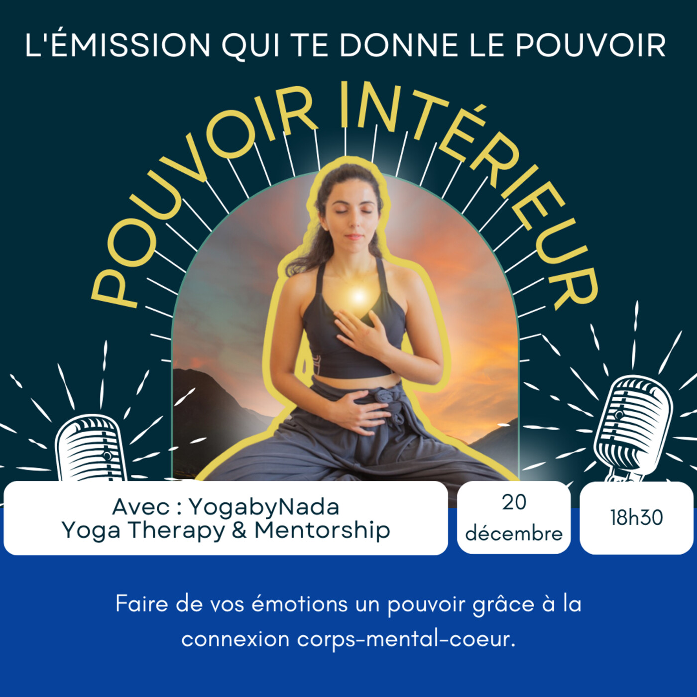 #3 - Gestion des émotions, yoga therapy et alignement corps-coeur-esprit (avec YogaByNada) episode artwork