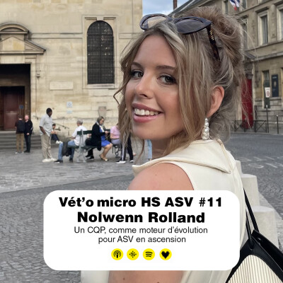 HS ASV #11 - Nolwenn Rolland : Un CQP, comme moteur d’évolution pour ASV en ascension cover