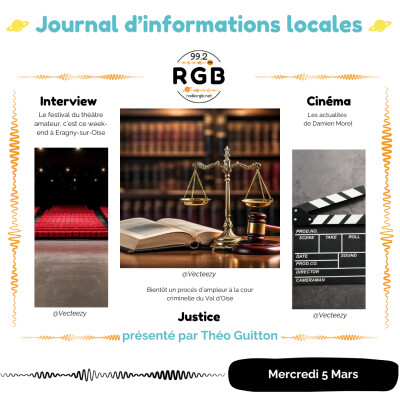 Journal du mercredi 5 mars 2025 - Radio RGB 99.2 cover