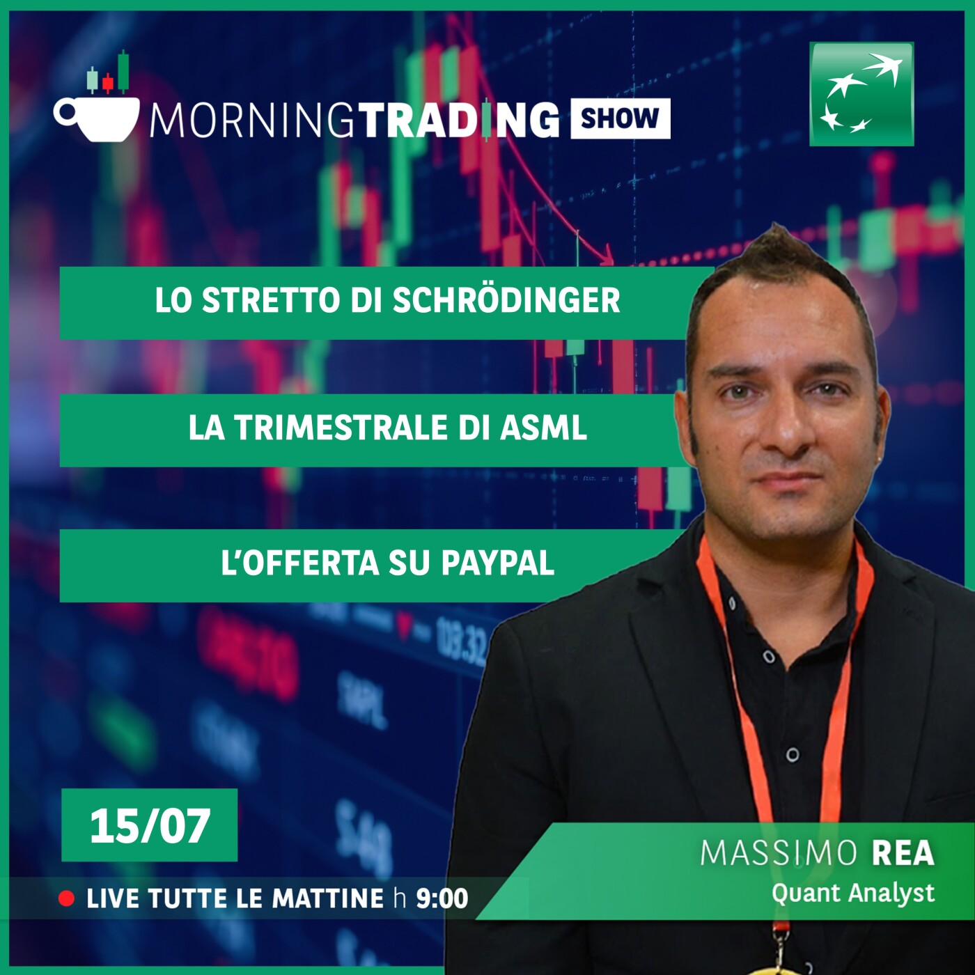 Lo Stretto di Schrödinger, la trimestrale di ASML e l'offerta su Paypal - Morning Trading Show episode artwork