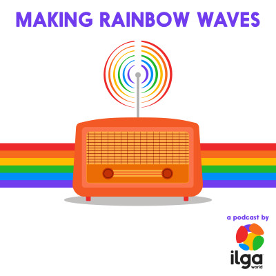 Making rainbow waves cover