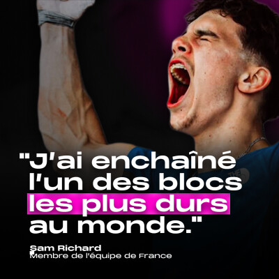 Sam Richard - Son premier 9A bloc à 18 ans cover