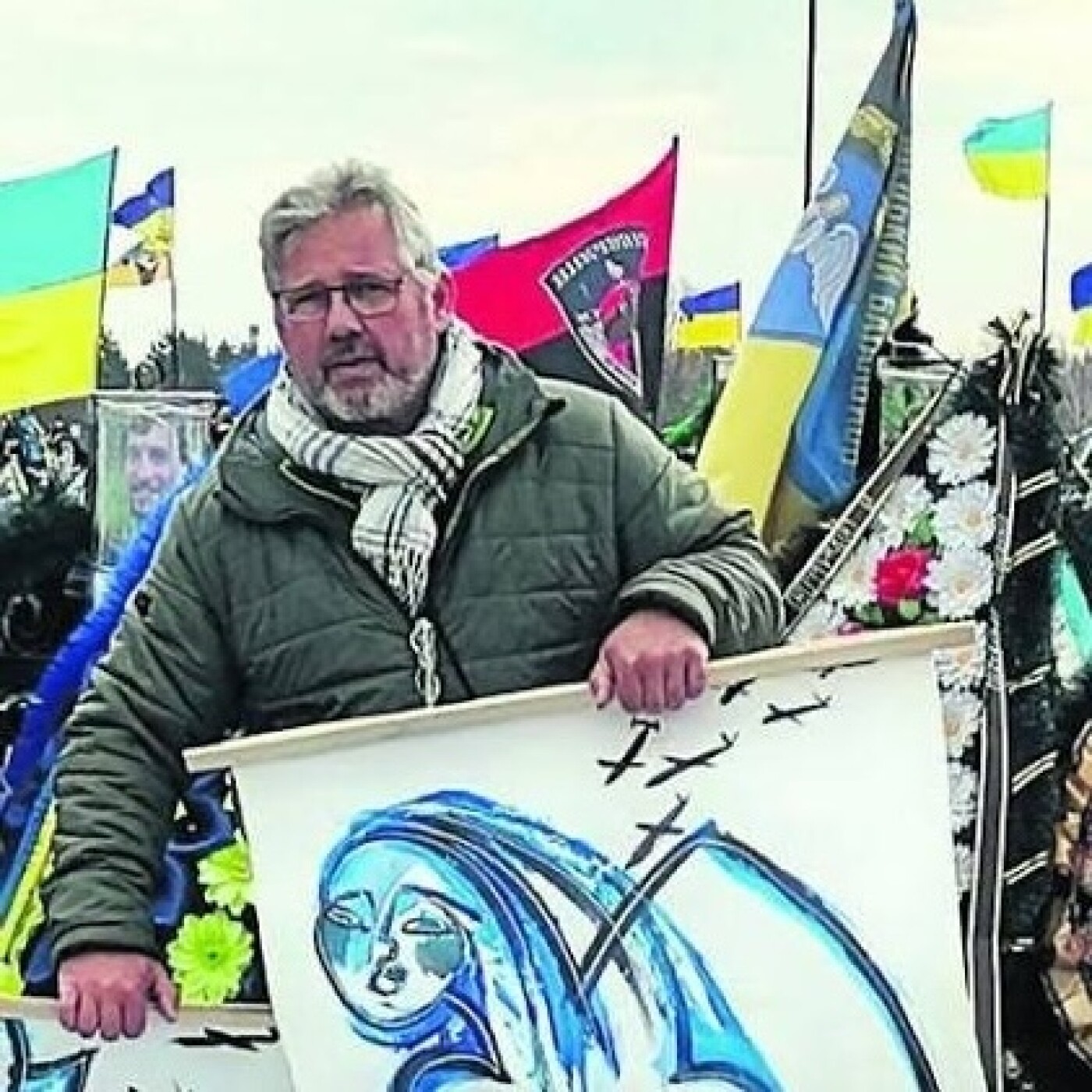 Pierre BERGE dit Pedro, peintre, nous parle de son expérience ukrainienne.