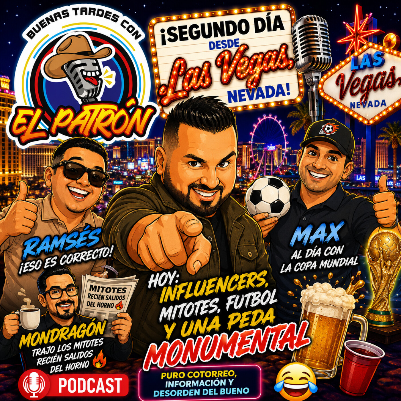 🎙️ ¡Las Vegas se salió de control! OZZ, Ramsés, Mondragón y el mitote con El Patrón 😂🎰