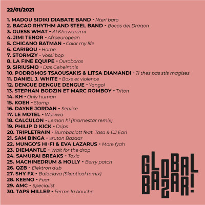 Fantaz - Global Bazar #5 - Madou Diabaté Band, Jimi Tenor, Koeh, Calculon, Sam Binga, QZB, Shy FX cover