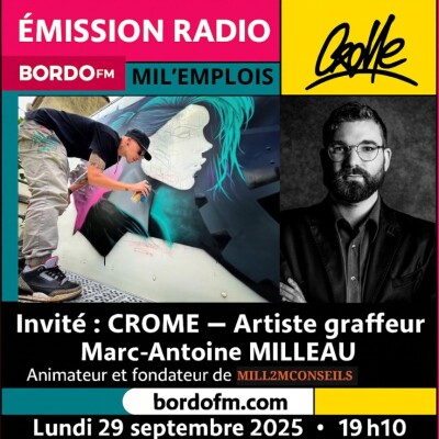 📢 Ce soir à 19h10, ne manquez pas MIL’EMPLOIS sur Bordo’FM ! 29 septembre 2025 cover