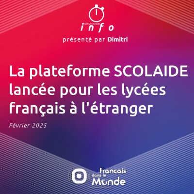 La plateforme SCOLAIDE lancée pour les lycées français à l'étranger cover
