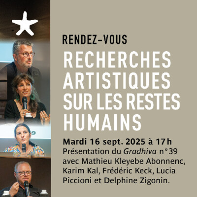 Les rendez-vous du salon de lecture - Recherches artistiques sur les restes humains : Gradhiva n°39 cover