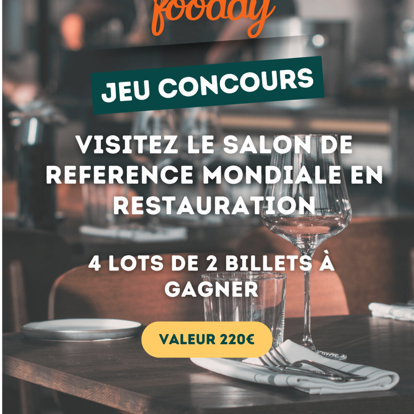 Tentez de gagner 2 billets pour le salon emblématique de la ...