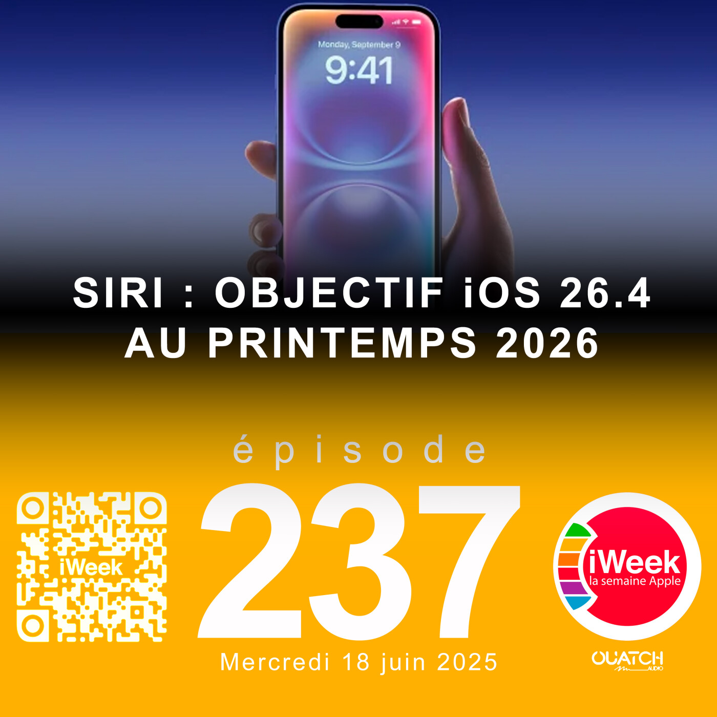 cover of episode Nouveau Siri : Objectif iOS 26.4 au printemps 2026