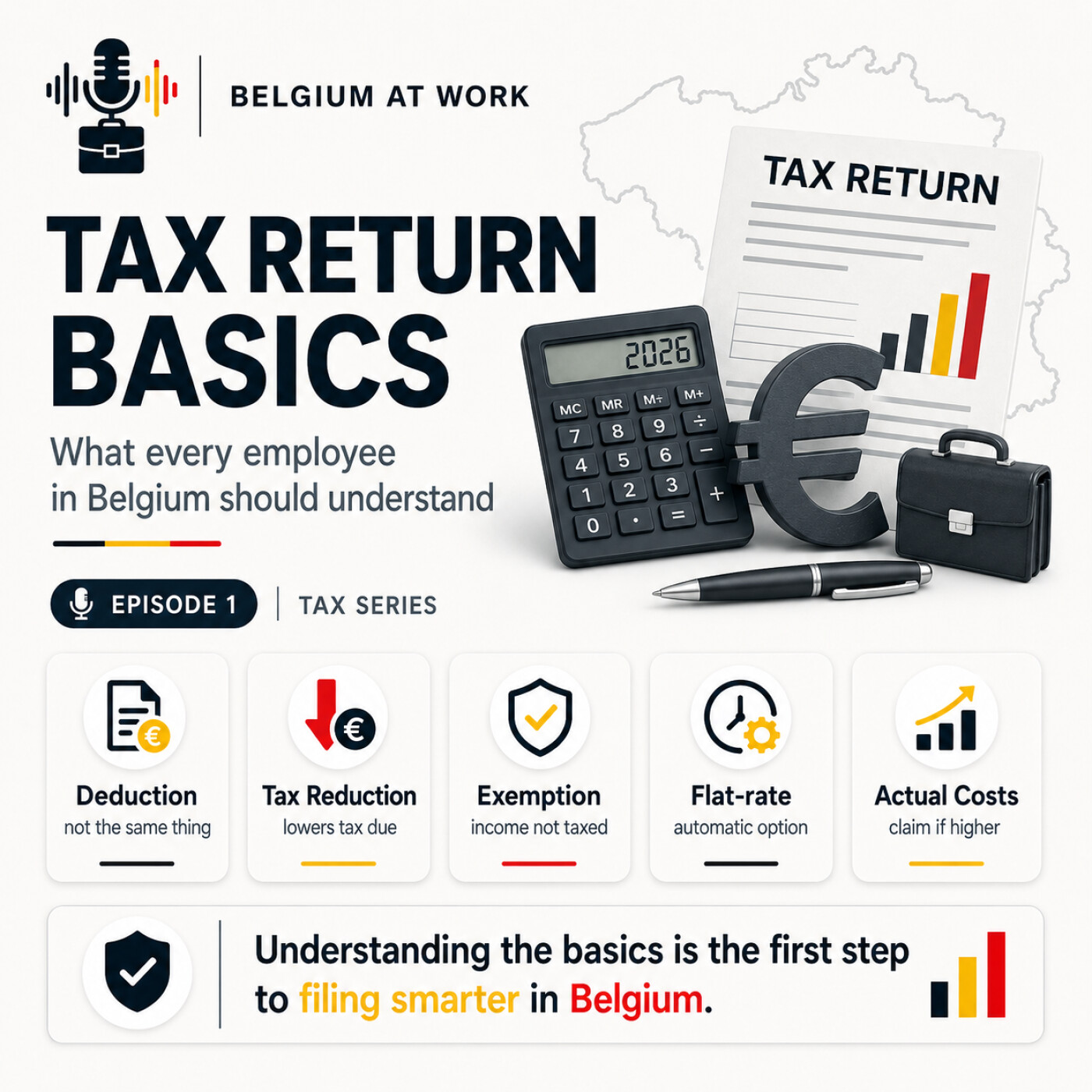 Belgian Tax Return Basics for Employees (1/5) episode artwork