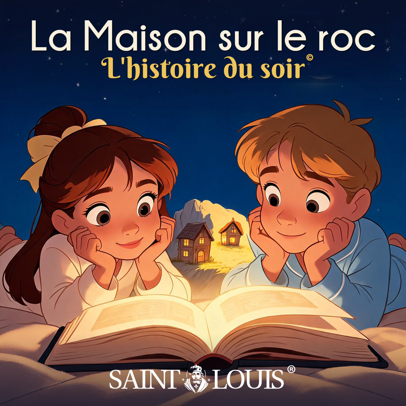 La Maison sur le roc : la Bible pour enfants racontée par Louise et Joseph, histoire du soir en famille