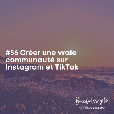 #56 Créer une vraie communauté sur Instagram et TikTok cover