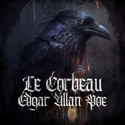 Le Corbeau - Edgar Allan Poe (1845) cover