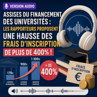 Une hausse prochaine de 400% des frais d'inscription à l'université ? cover
