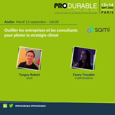 Sami - Outiller les entreprises et les consultants pour piloter la stratégie climat cover