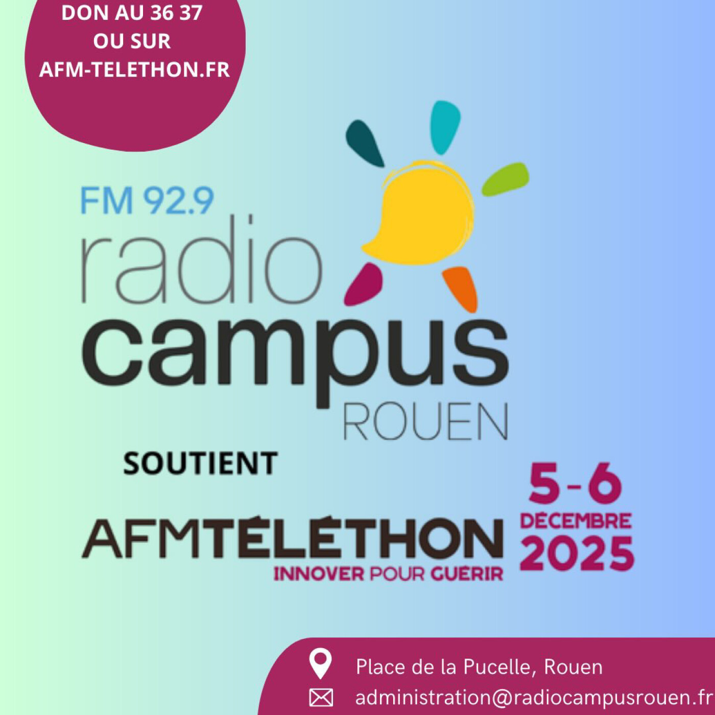 L'assoc Piquante en direct du Téléthon de Rouen !