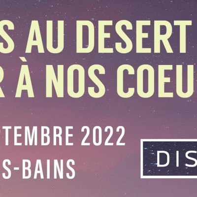 ACTUALITÉLes 16, 17 et 18 septembre: «Discerner» à Yverdons. Une présentation de David Bouillon cover