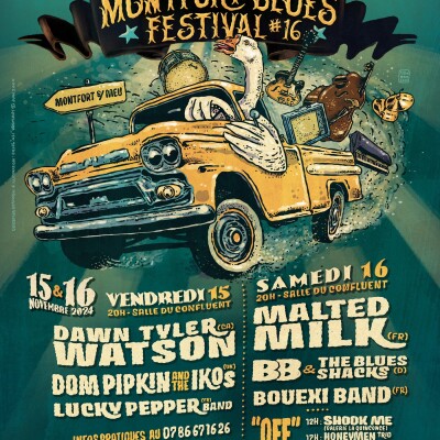 MONTFORT BLUES FESTIVAL - 15 et 16 Novembre 2024 - Interview de Cédric Cobret cover