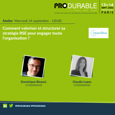 Citizenwave - Comment valoriser et structurer sa stratégie RSE pour engager toute l'organisation ? cover