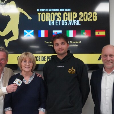Ce week-end, l'US MIOS HANDBALL organise la Toro's Cup. Elain et Eliot nous présentent le programme et Cédric Pain nous livre son sentiment cover