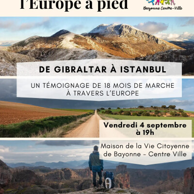 Conférence Vendredi 4 Septembre 2026 à 19h00 à la MVC de Bayonne cover