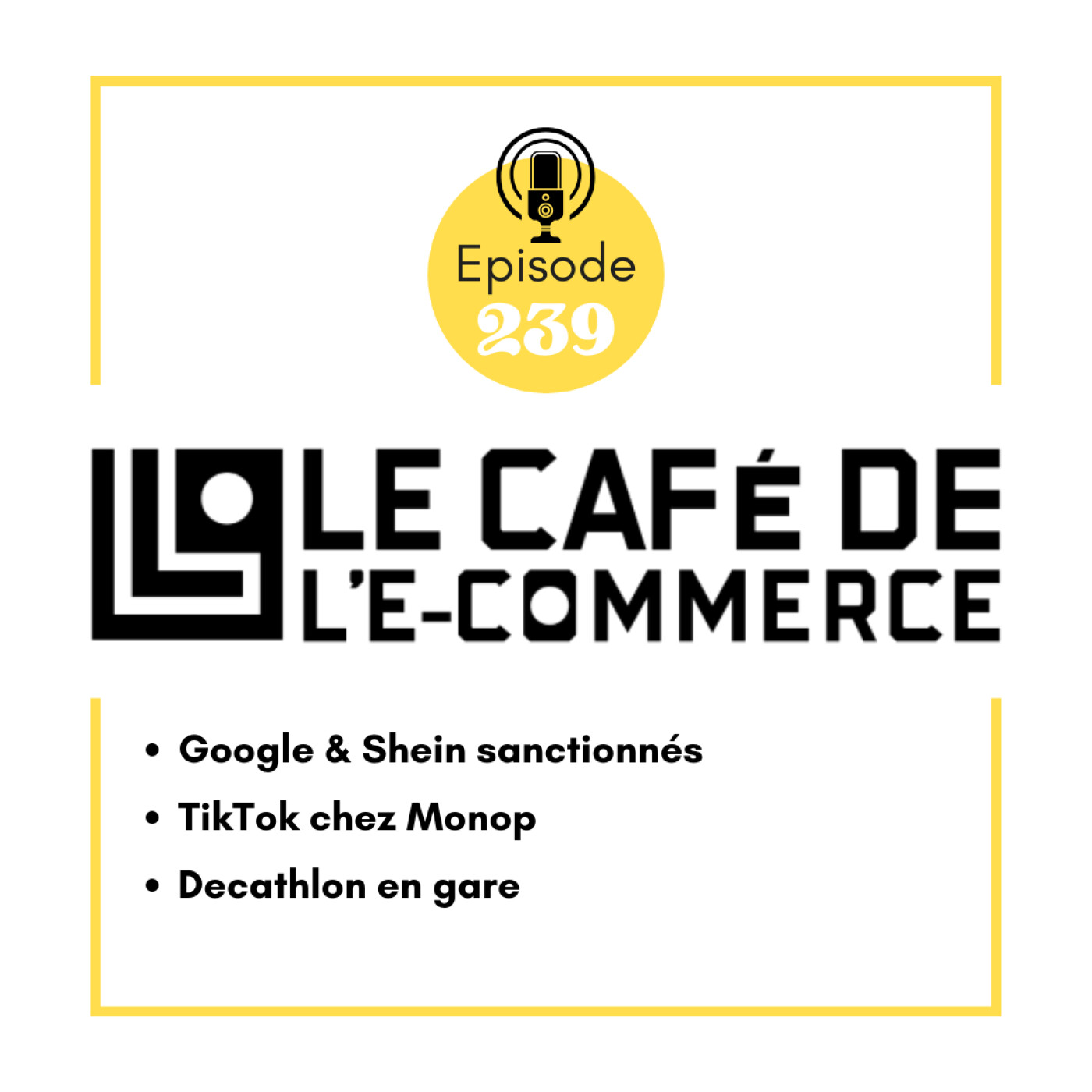 239 - Google & Shein sanctionnés, TikTok chez Monop, Decathlon en gare : c'est la rentrée e-commerce 2025 !