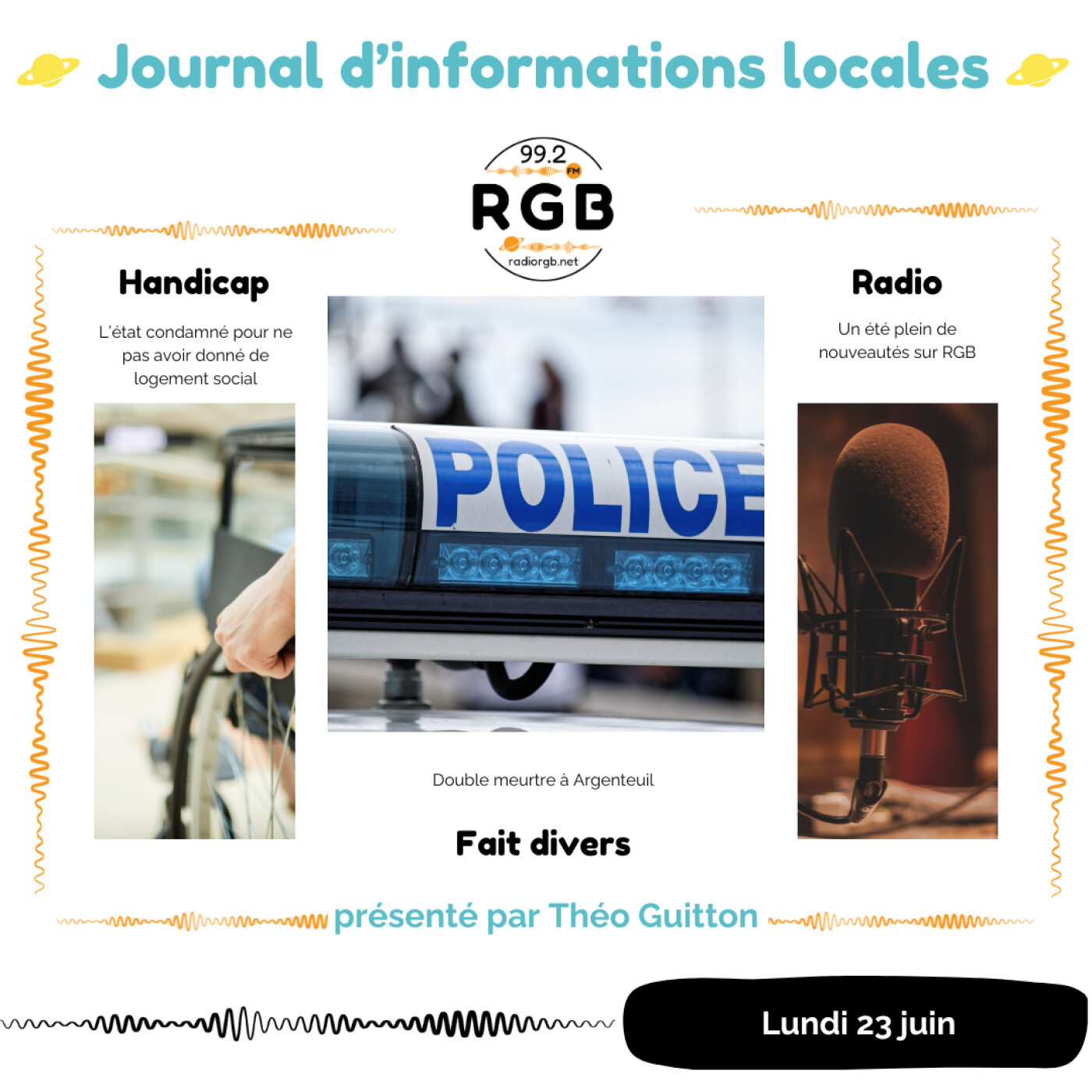 Le journal d\'informations locales - Radio RGB Cergy-Pontoise
