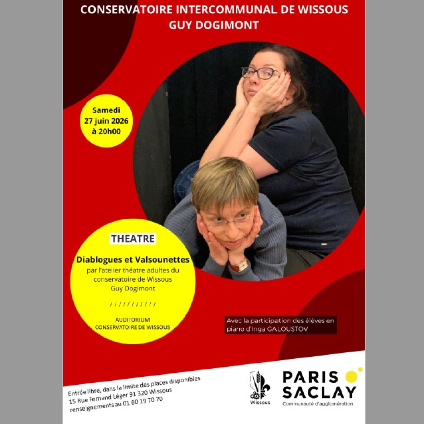 Les élèves du conservatoire jouent Dubillard en direct sur Radio Wissous episode artwork
