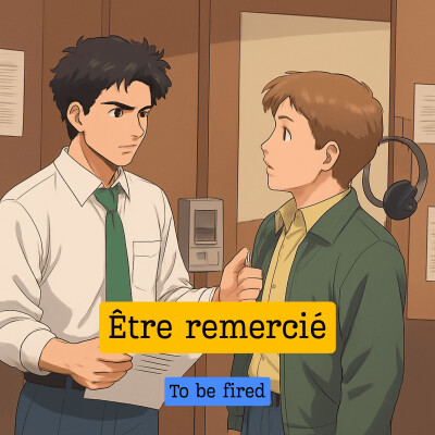 Expression française : "être remercié" cover