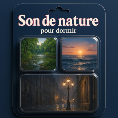 SOMMEIL | PUR Son de l'eau pour DORMIR | Bruit Blanc Relaxation, sérénité  et bien-être cover