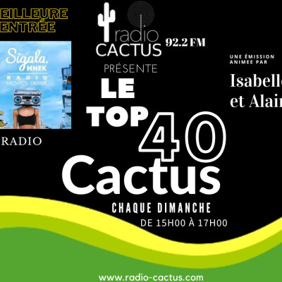 Top 40 Cactus du 28 mai 2023. cover
