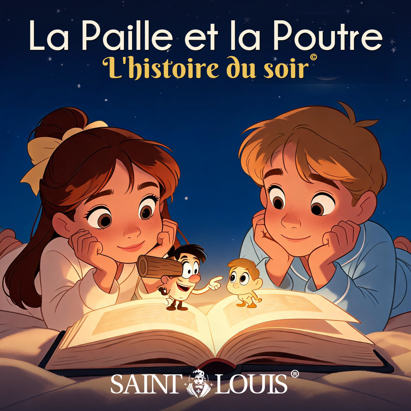 La Paille et la Poutre : l'Évangile pour enfants raconté par Louise et Joseph, histoire du soir en famille