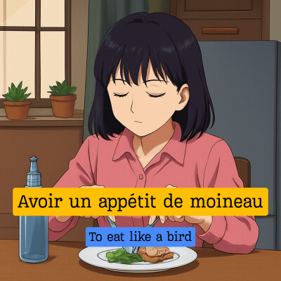 Expression française : "Avoir un appétit de moineau" cover