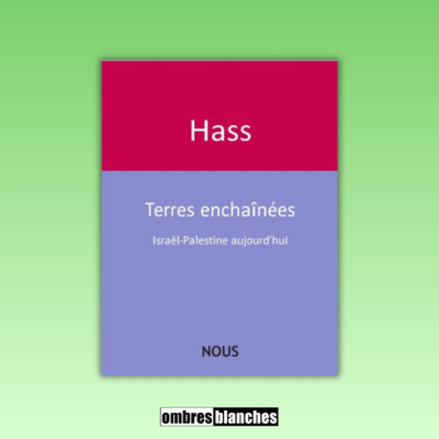 Catherine Hass → Terres enchaînées. Israël-Palestine aujoud'hui