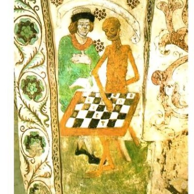 Lors sont en ung sacq mis arriere /Pïetons et roy comme en biere : jeu d'échecs et représentation du trépas ...Par Maxime Kamin cover