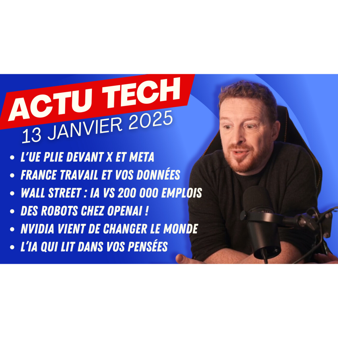 OpenAI lance des robots, Nvidia change le Monde, l'UE cède, France Travail flique et l'IA vire 200 000 personnes episode artwork