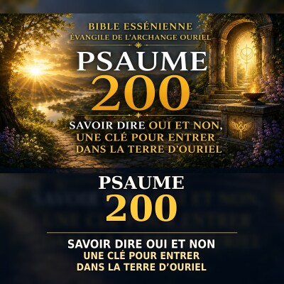 Savoir dire oui et non, une clé pour entrer dans la terre d’Ouriel - Archange Ouriel Psaume 200 cover