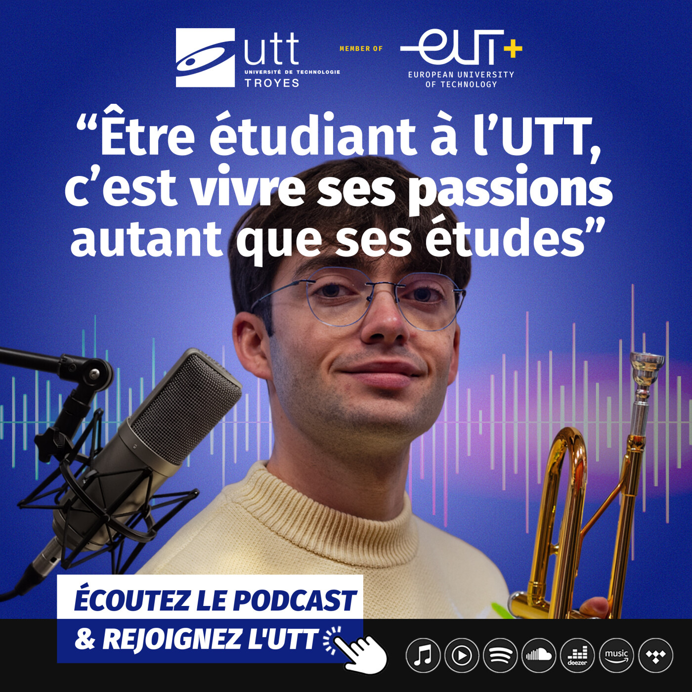 Episode 14 : Parcoursup - Demain, ingénieur : le portrait de Matthieu Thomin, étudiant en matériaux à l’UTT episode artwork