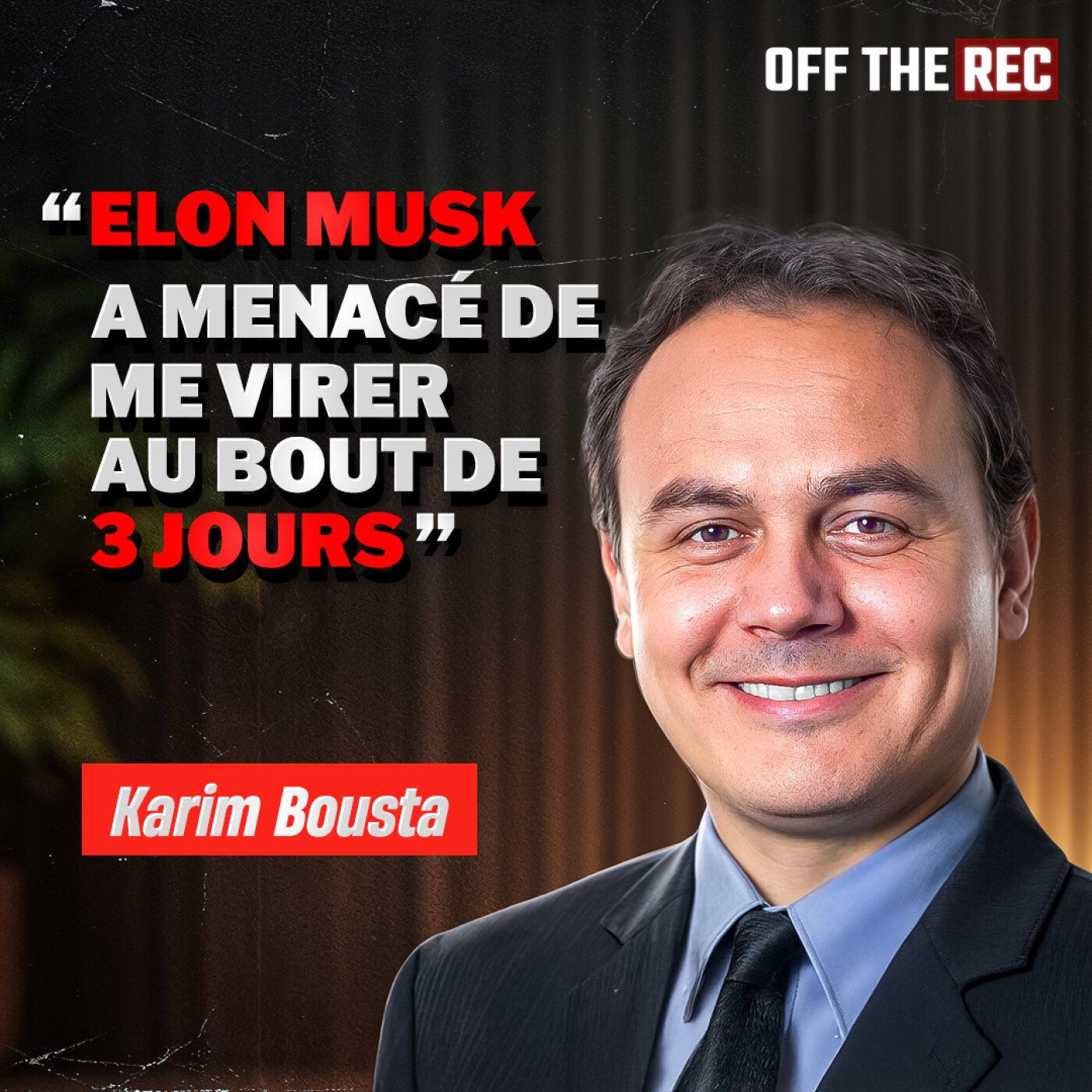 IL A ÉTÉ LE BRAS DROIT DE MUSK PENDANT 3 ANS