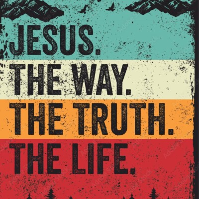 Jean 14: 6  trois versions scripturaires cover