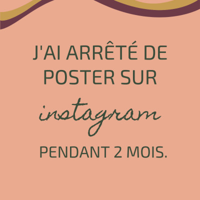 15. J'ai arrêté de poster sur Instagram pendant 2 mois cover