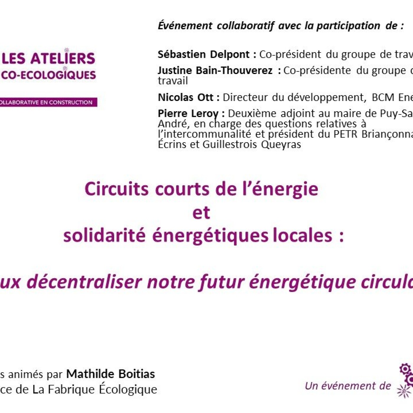 La Fabrique Ecologique