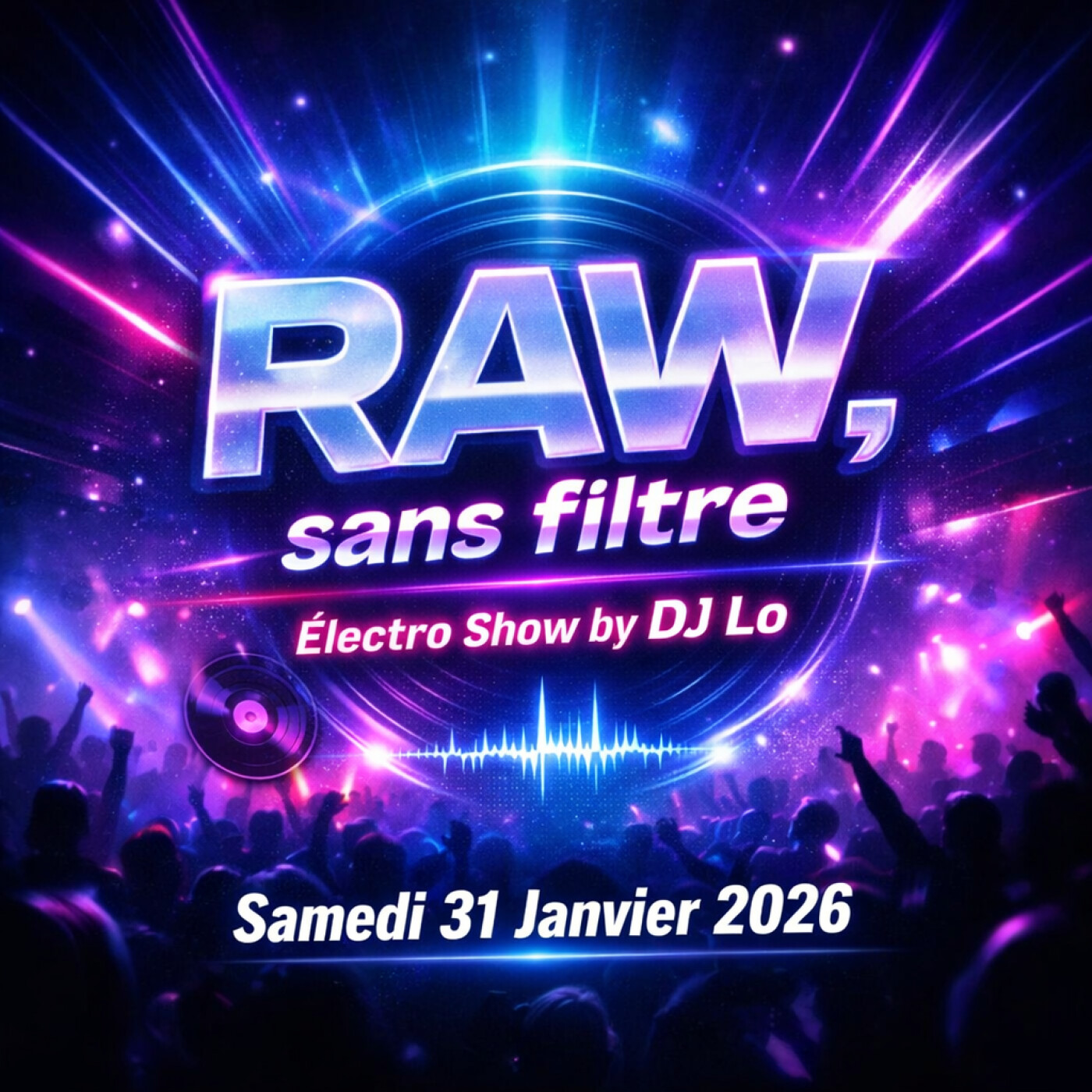 RAW SANS FILTRE 31 JANVIER  2026 electro show by dj lo