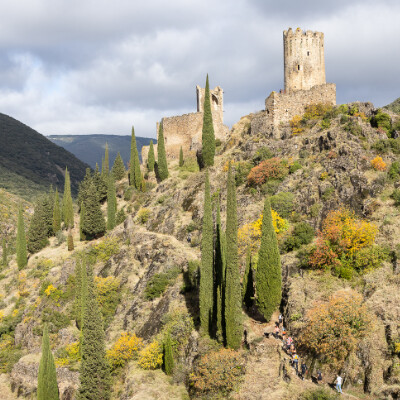 Un billet d'entrée commun : Château Comtal et Châteaux de Lastours cover