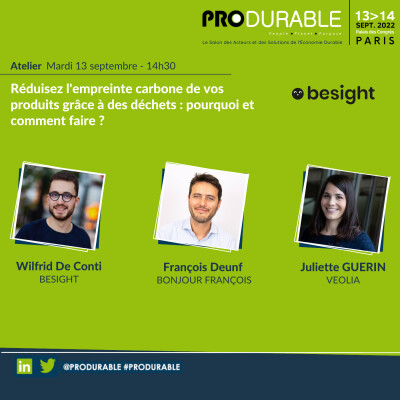 Besight - Réduisez l'empreinte carbone de vos produits grâce à des déchets : pourquoi et comment faire ? cover