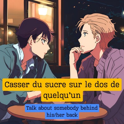 Casser du sucre sur le dos de quelqu'un cover