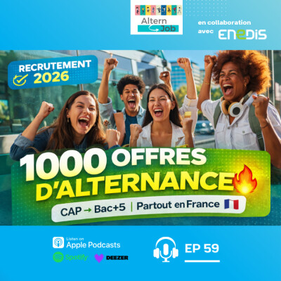 Rencontre des recruteurs en direct avec AlternJob - 1 000 postes d’alternance à pourvoir chez Enedis cover