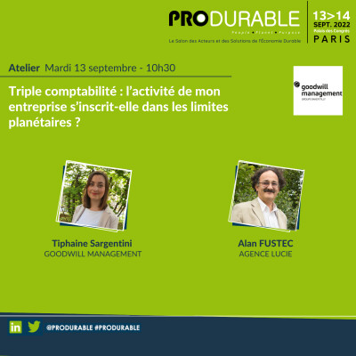 Goodwill Management - Triple comptabilité : l’activité de mon entreprise s’inscrit-elle dans les limites planétaires ? cover